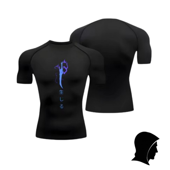 T-shirt de Compression "Blue Dagger"