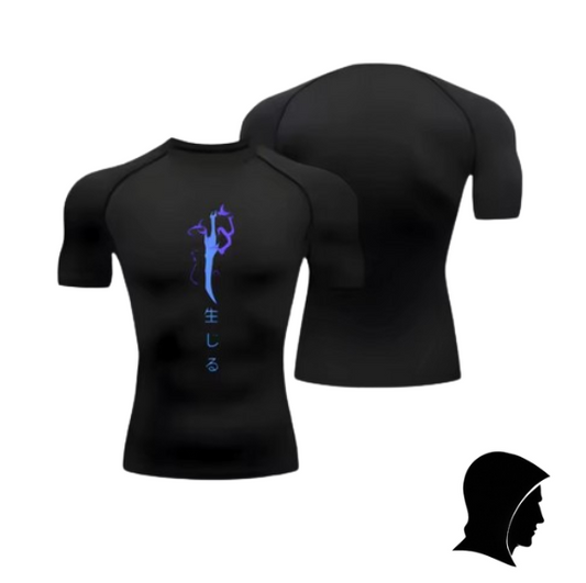T-shirt de Compression "Blue Dagger"